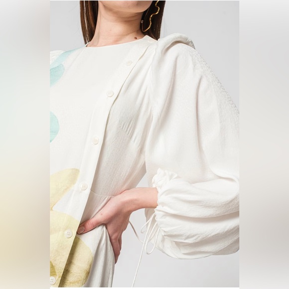 BNWT Ted Baker London Jordis Button Through Midi Dress, Brand Size 2 - Picture 4 of 11